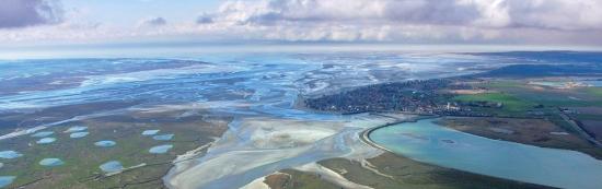 Baie de somme aerial view